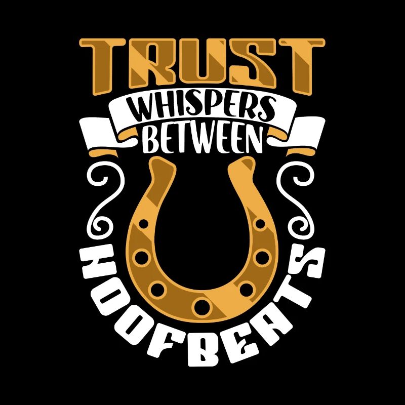 Trust between hoof beats - horses