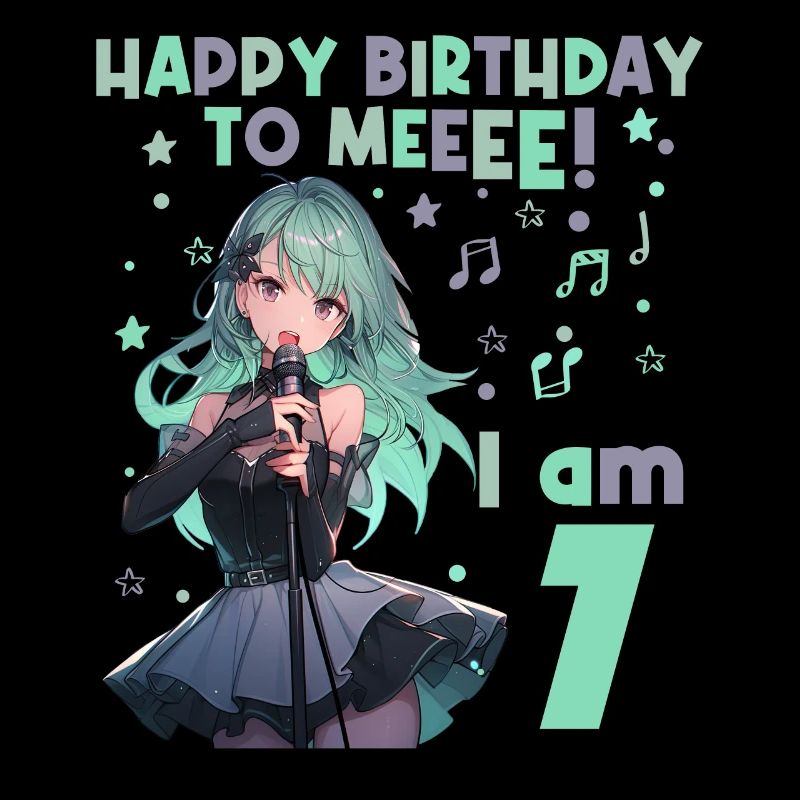 Anime Mandga K-Pop KPop Mädchen 7. Geburtstag