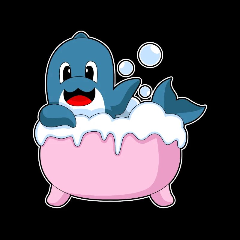 Dolphin Bathing Bathtub