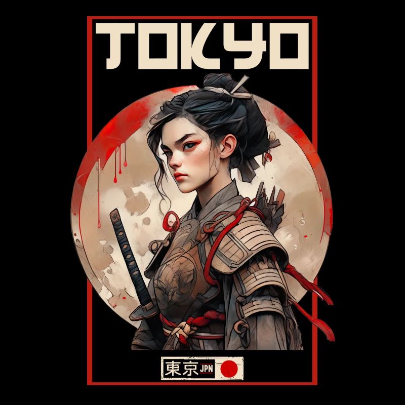 Asie 80s Samouraï Rétro Japonais Samouraï