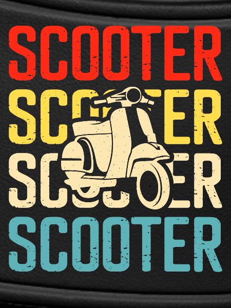 Roller Rollerfahrer Motorroller