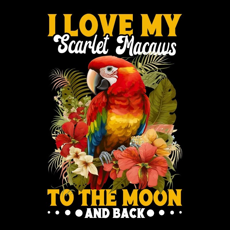 J'adore mes aras écarlates