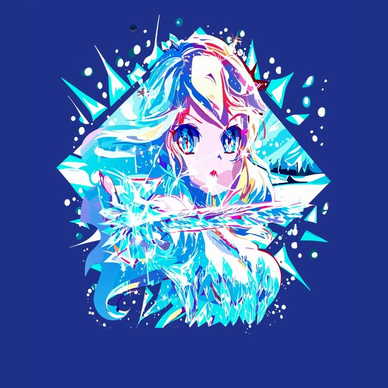 Anime Reine des neiges Princesse des glaces