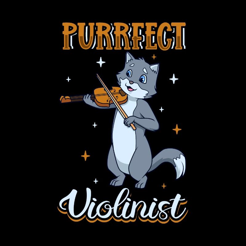 Purrfect Violoniste - Chat au violon