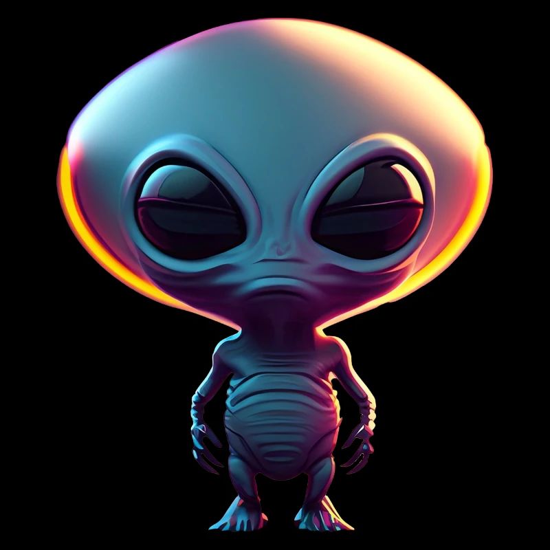 Joyeux Halloween mignon extraterrestre effrayant drôle effrayant