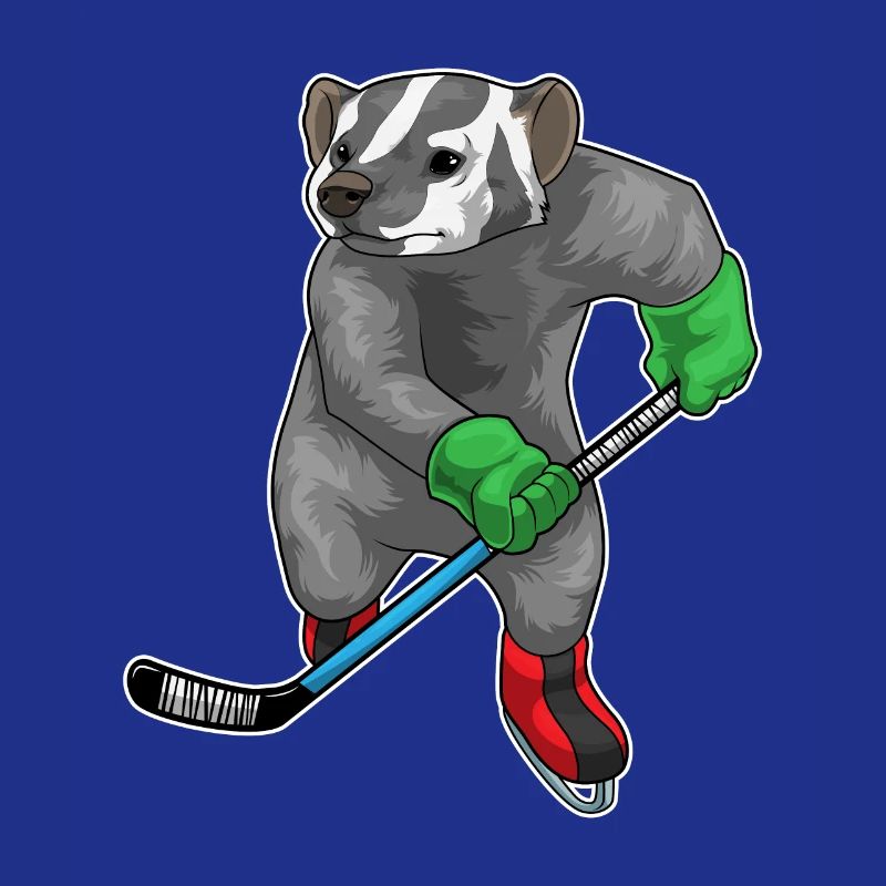 Honigdachs Eishockey Eishockeyschläger