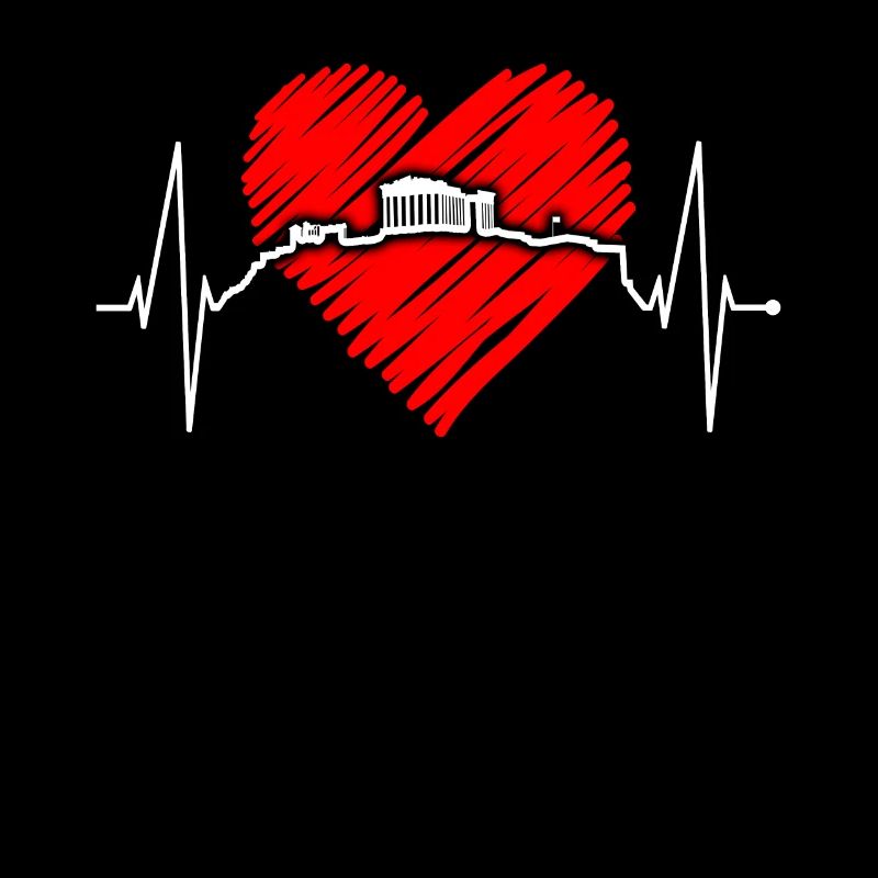 Athènes Skyline Heartbeat Grèce Acropole