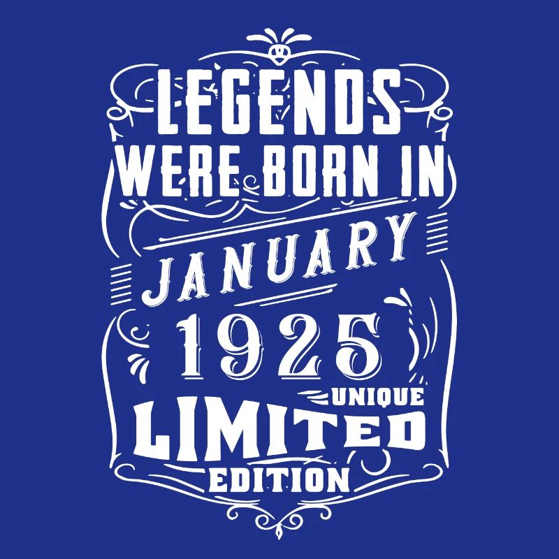 Anniversaire Janvier 1925 Année Edition Limitée