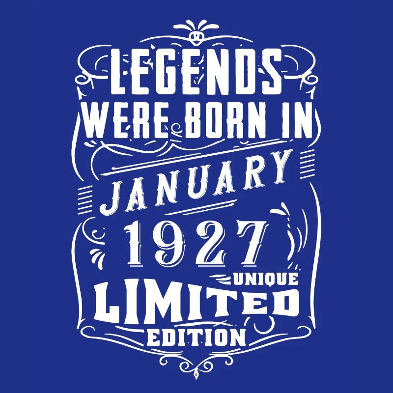 Anniversaire Janvier 1927 Année Edition Limitée