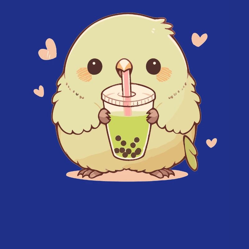 Inséparable kawaii boit Boba Bubble Tea Chibi
