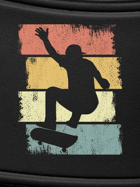 Skateboard boy drawing