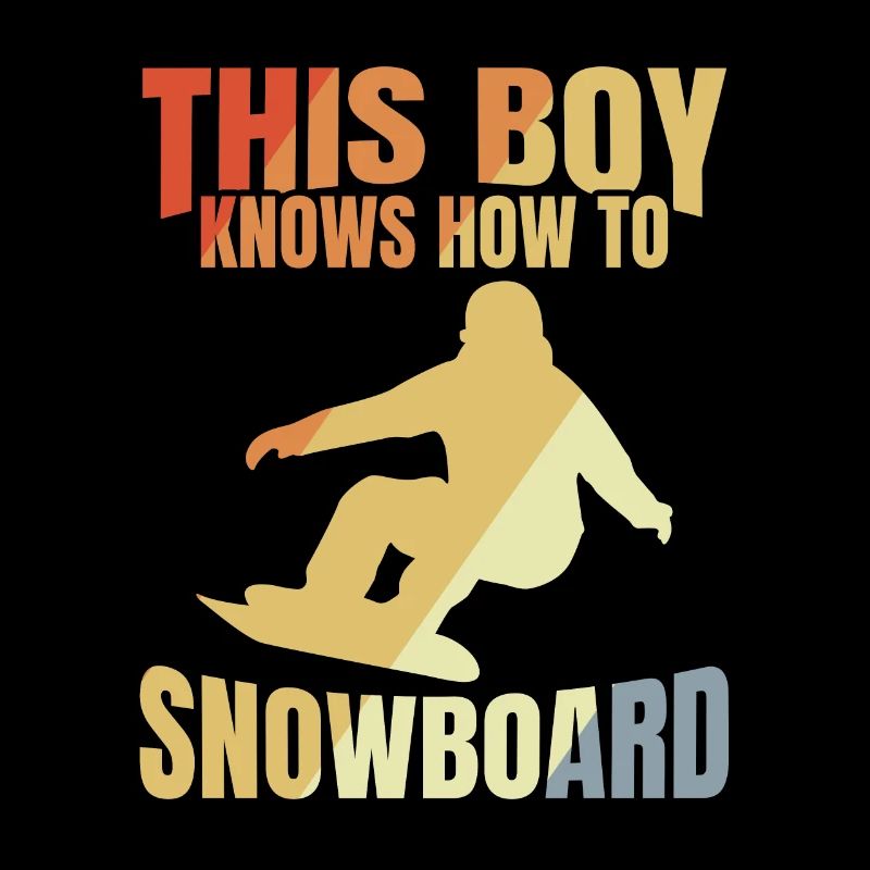 Garçon de snowboard