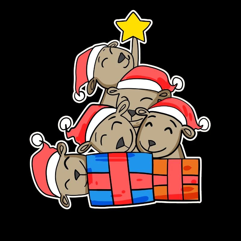 Kangaroo Kangaroos Christmas Tree Christmas