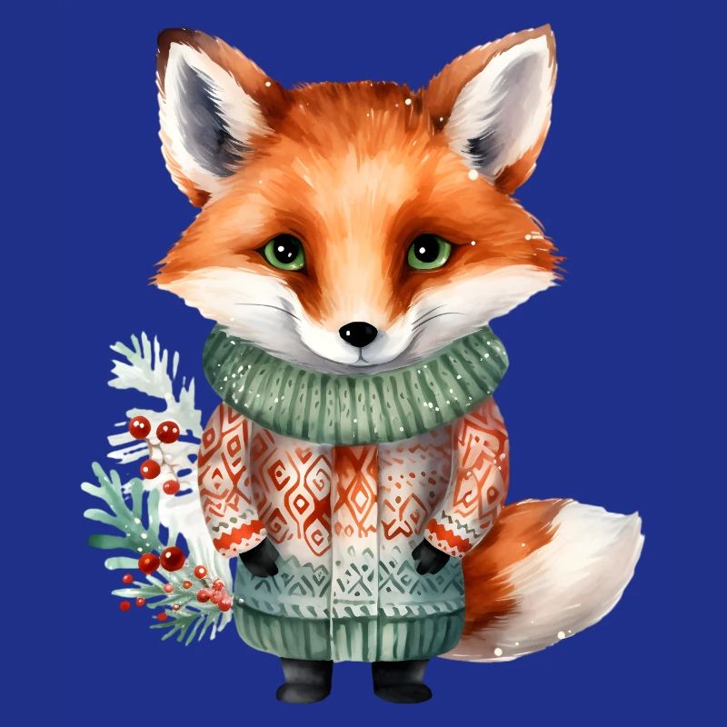 Winterfuchs im Pullover