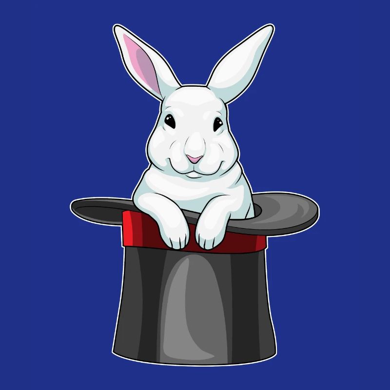 Chapeau haut de forme Bunny Wizard