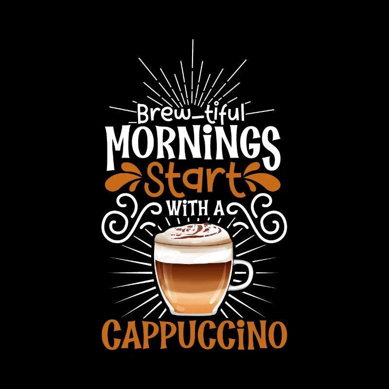 Bonjour avec cappuccino