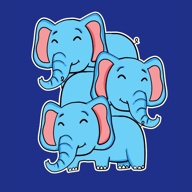Éléphant mignon - Motif d’éléphant