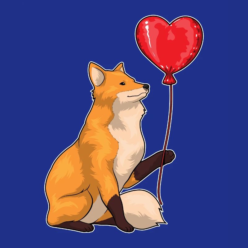Fox Heart Balloon