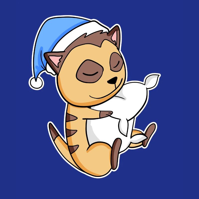 Suricate avec oreiller et bonnet somnolent