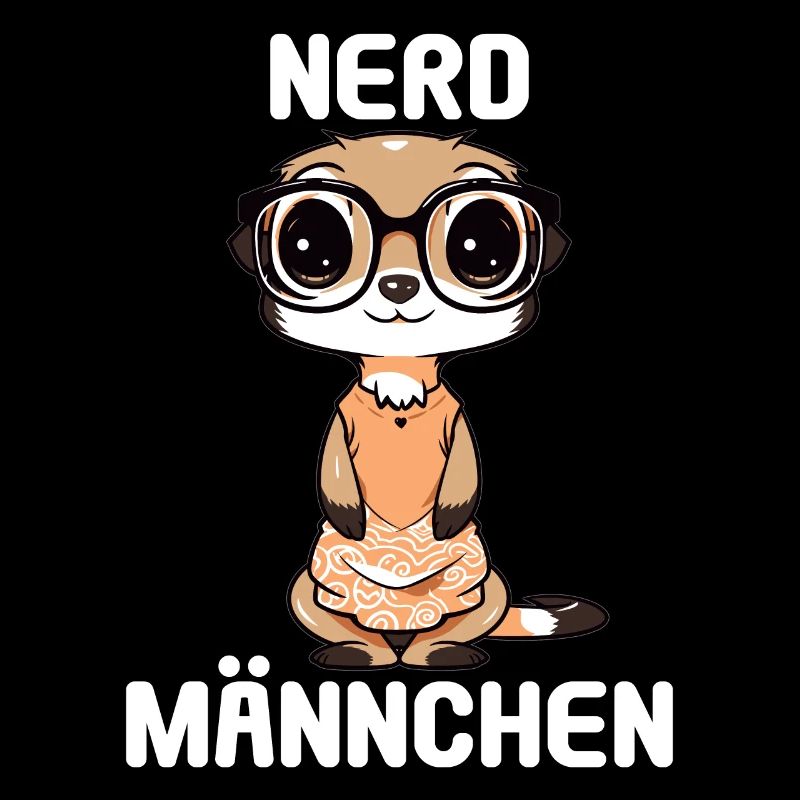 Nerdmännchen Junge Jungen Erdmännchen Nerdy Nerd