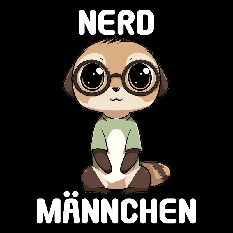 Nerdmännchen Junge Jungen Erdmännchen Nerdy Nerd