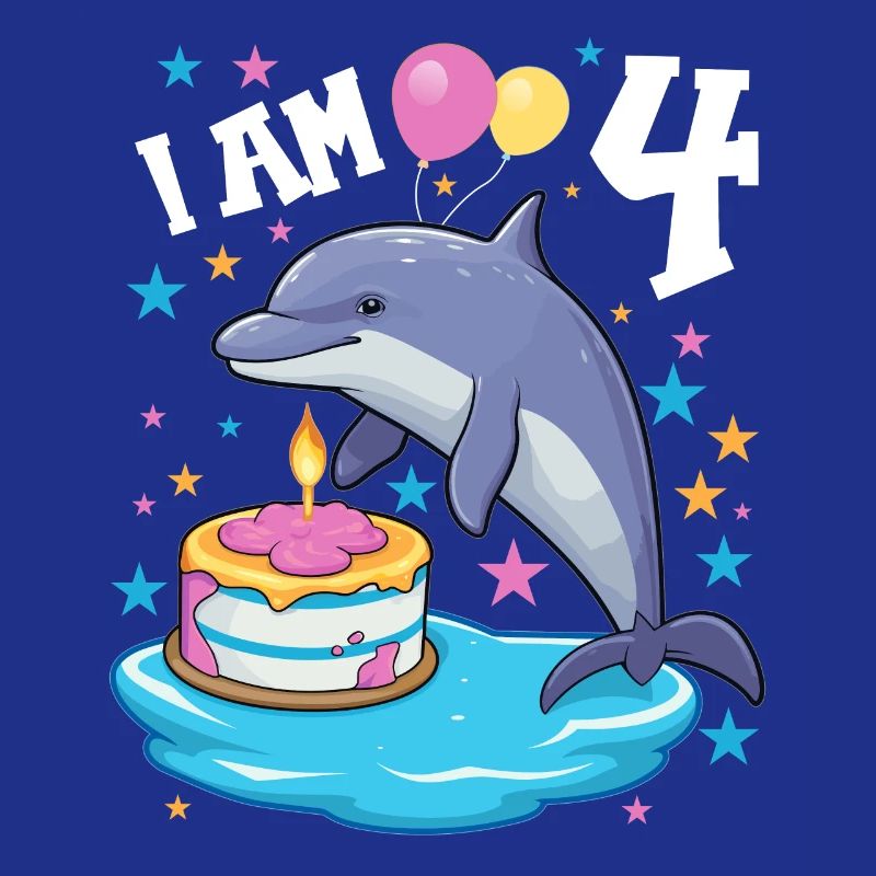 J’ai 4 ans Dauphins Dauphin 4e anniversaire