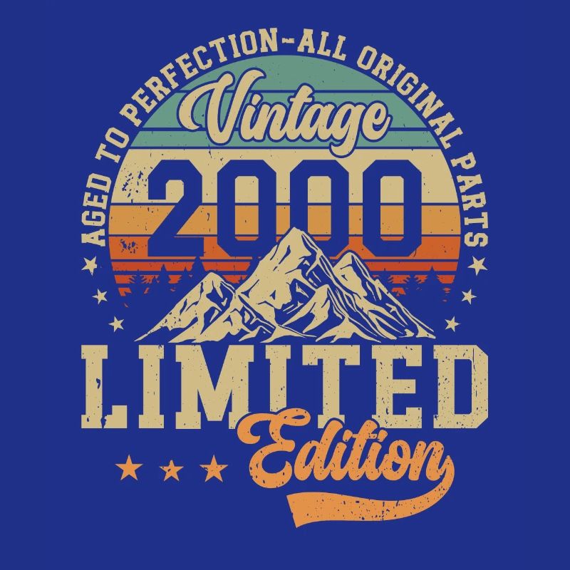 2000 Anniversary Born In 2000 Vintage Retro. Editio