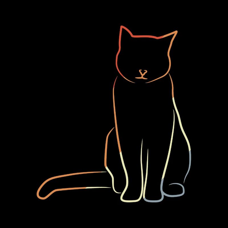 Chat au look vintage