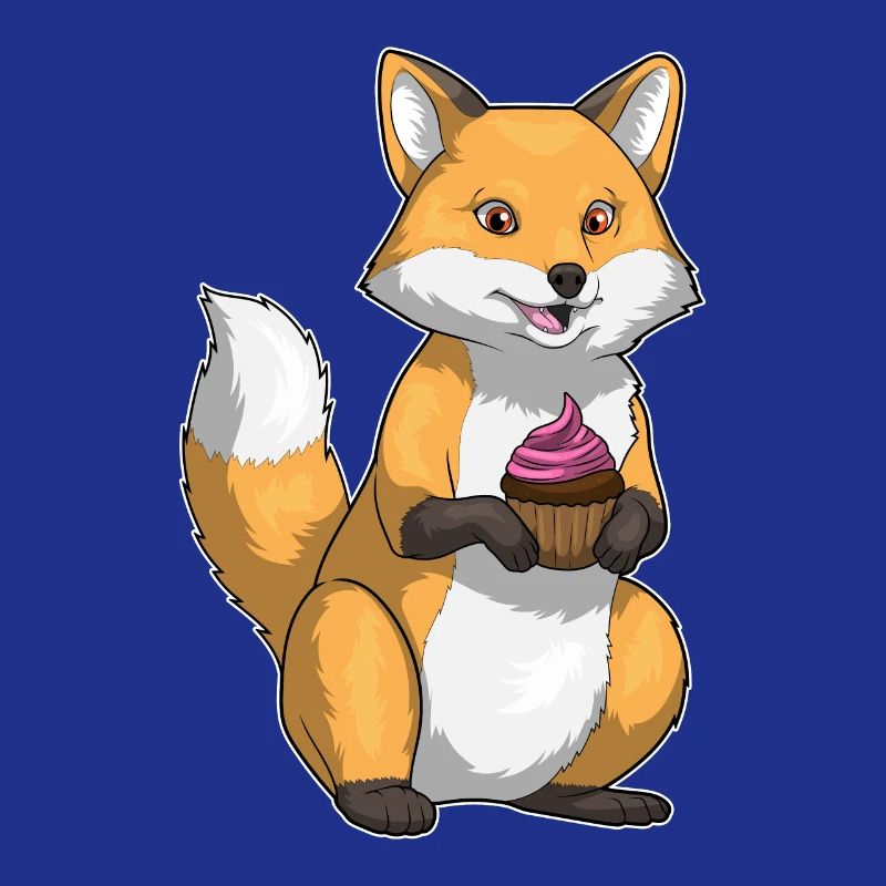 Cupcake d’anniversaire renard