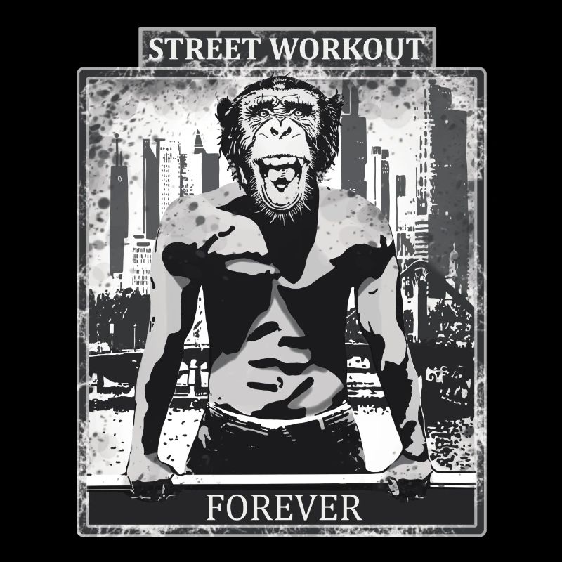 Street Workout Monkey Design