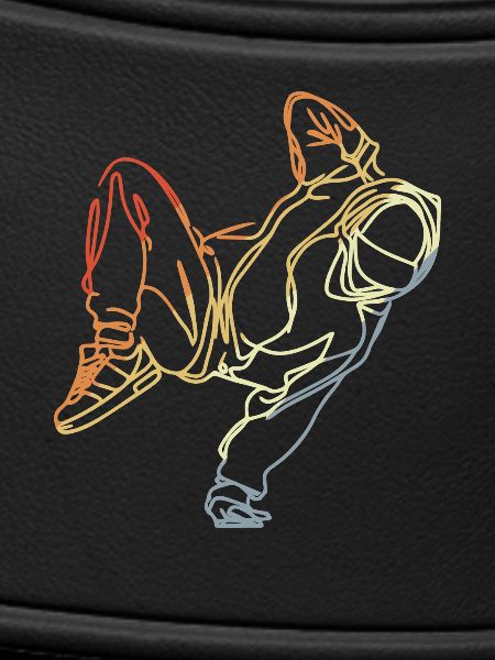 Retro Breakdancer Skizze