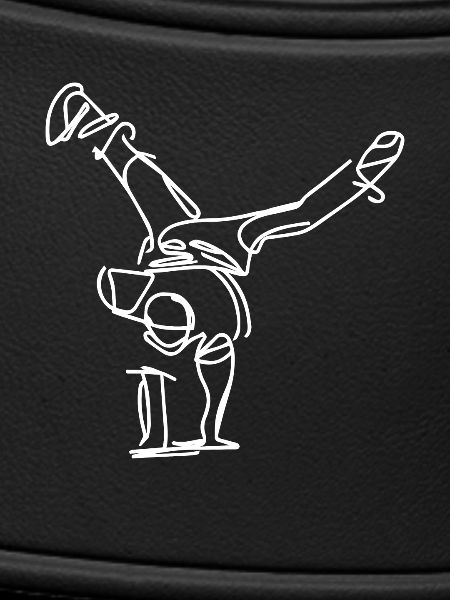 Breakdancer Zeichnung