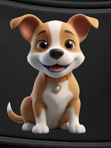 Süßes Hündchen mit Herzchen