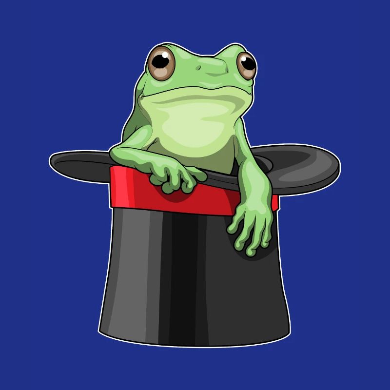 Frog Wizard Top Hat