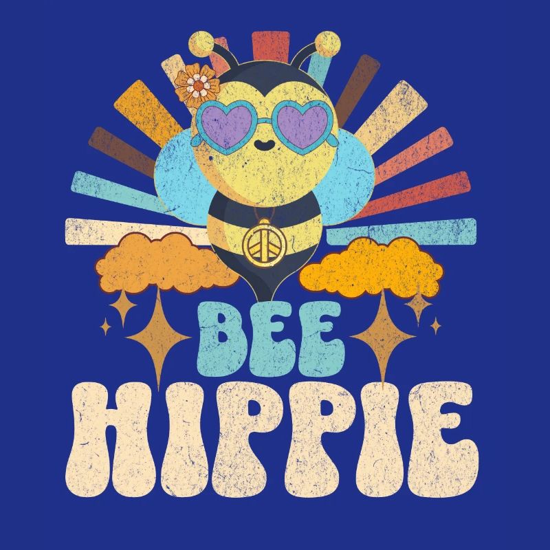 Bee Hippie Biene Vrede