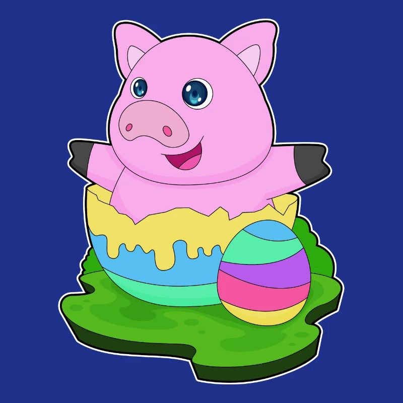 Pig Easter Easter Egg