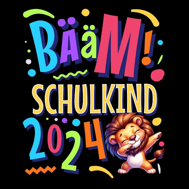 Bääm Schulkind 2024 Dabbing Löwe