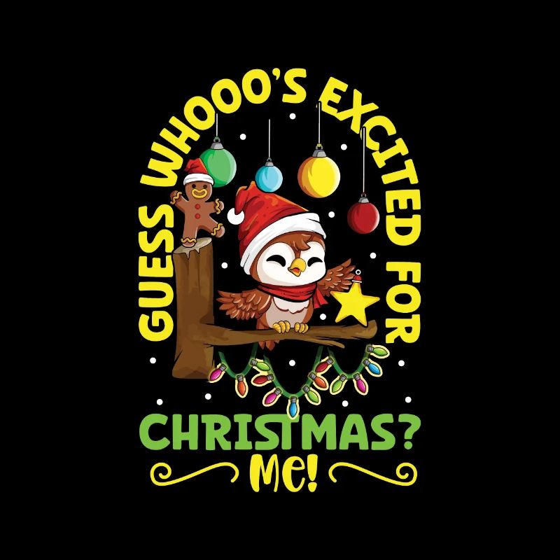 Devinez qui est excité pour Noël - Eule