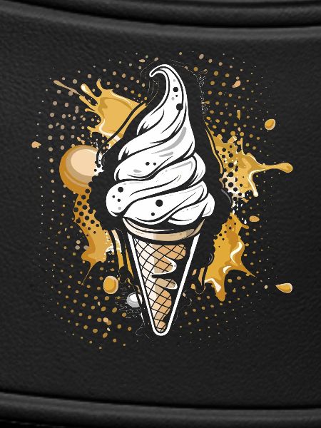 Eiswaffel Farbklecks