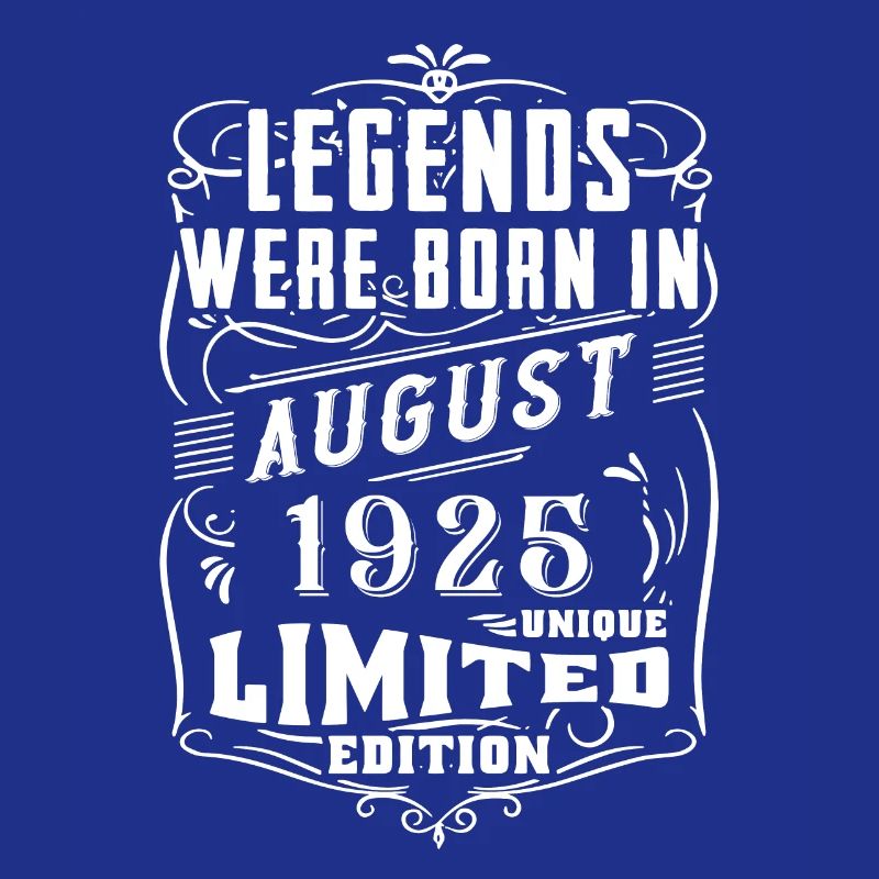 Anniversaire Août 1925 Année Edition Limitée