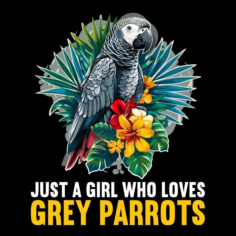 Perroquets gris d’Afrique