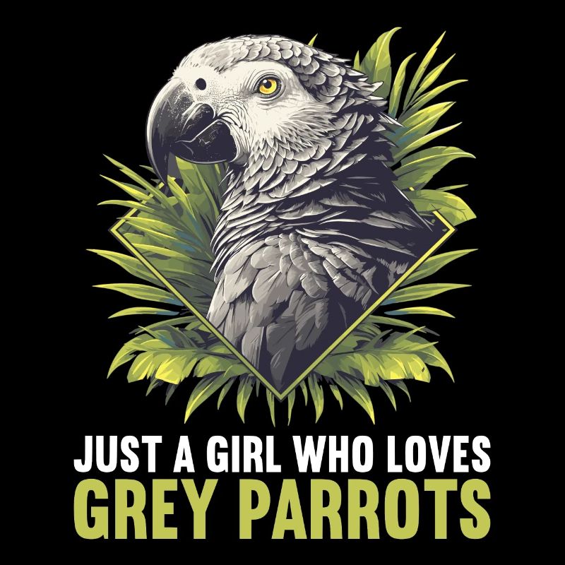 African grey parrots