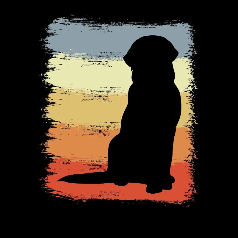 Dog Drawing Vintage Look