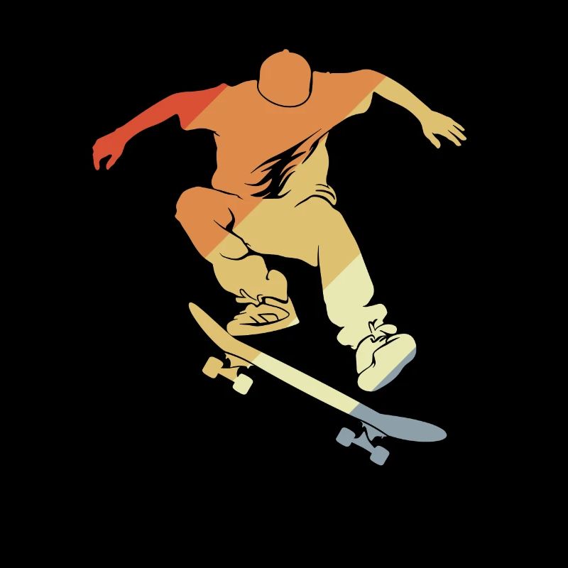 Graphique de skateboard vintage