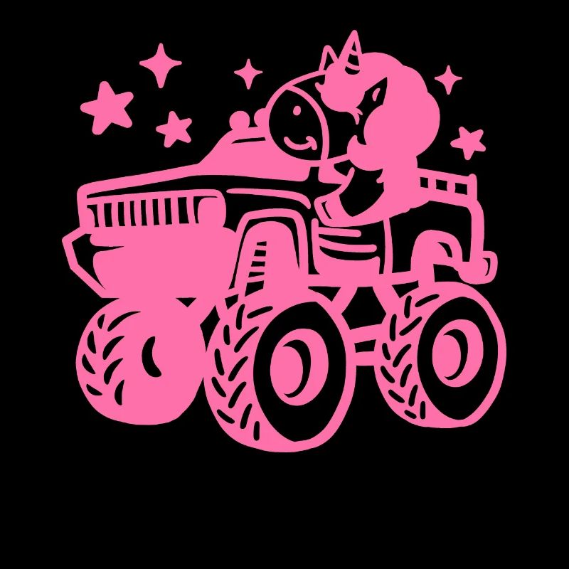 Einhorn im Monstertruck