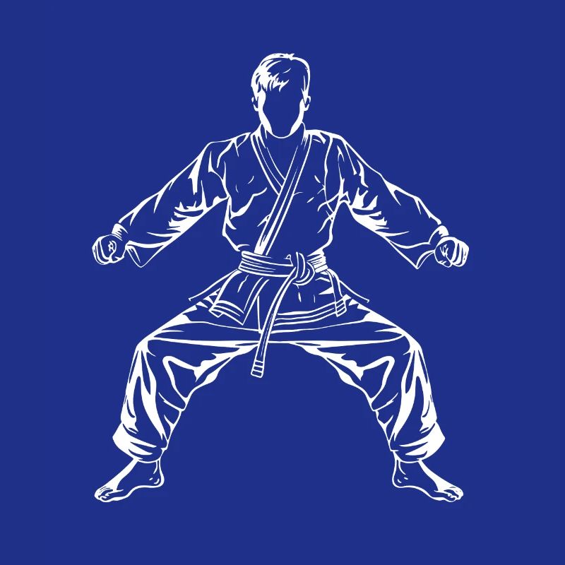 Dessin de garçon de karaté