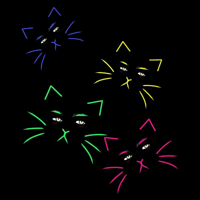 Katzengesicht Katzen Katze Mädchen Augen