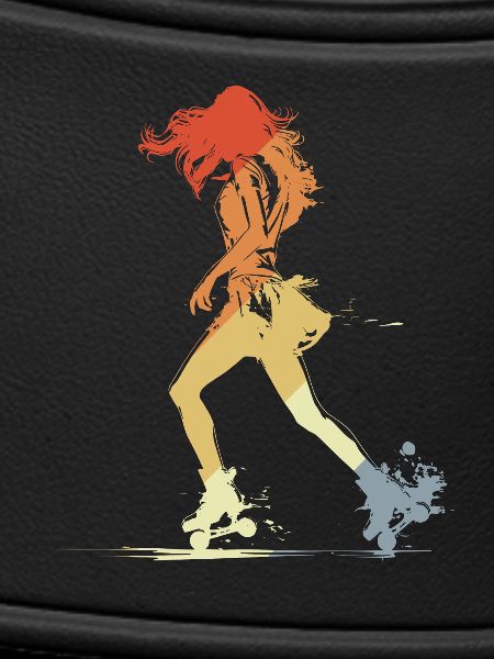 Roller Skating Girl Graphic