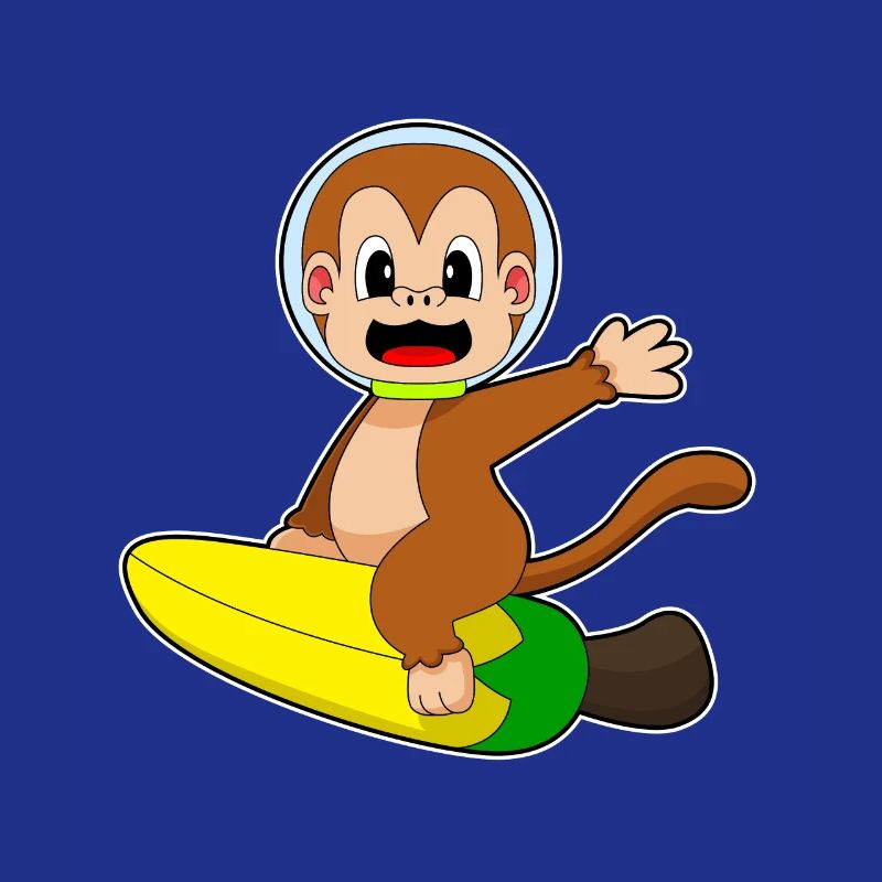 Singe Banane Astronaute