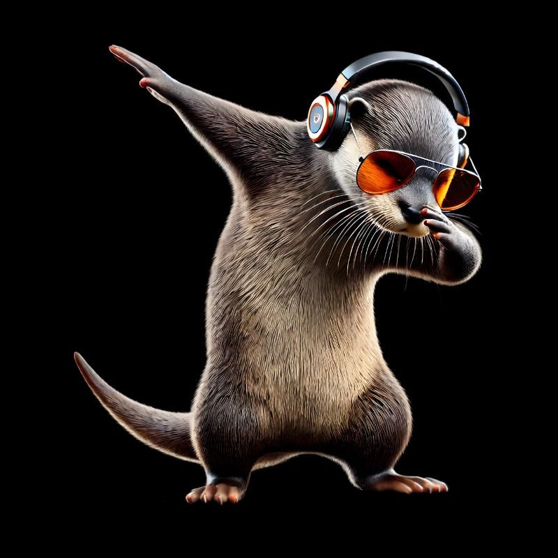Funny Dabbing Otter Dance Animal Lover Dab